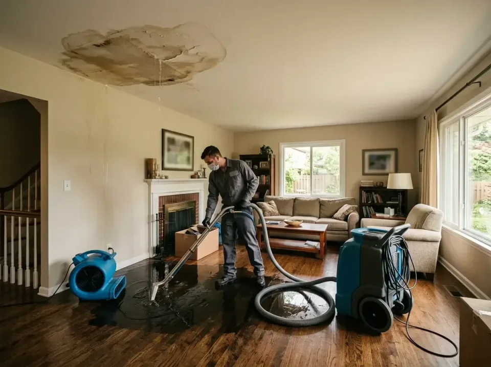 attic-pipe-burst-ceiling-drip-008 — frequently asked questions, Water Damage Restoration & Carpet Care in Four Corners, MD